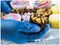 38998 - Delight PF Premium Blue Food Grade Vinyl Gloves - Large, 100 Pack