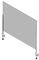 PROSCREEN1 - Proscreen Desk Mounted Protective Plexiglass Screen - 100cm x 75cm x 4cm