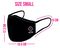20268 - 3 Layer Reusable Face Covering, Black - Small