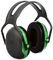 X1A - 27 dB Headband Ear Defenders, Black/Green