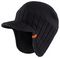 T51012 - Trade Peaked Knitted Beanie Hat, Black - One Size