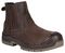 WABANA 5 - Wabana Non-Metallic Water Resistant Safety Dealer Boots, Brown - Size 5