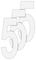 GH6985 - Number 5 - Wheelie Bin Self Adhesive Waterproof Sticker Numbers, 3 Pack