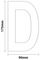 GH698D - Letter D - Wheelie Bin Self Adhesive Waterproof Sticker Letters, 3 Pack