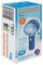 EH1951B - 4.5W Mini USB Rechargeable Hand Held Fan with Strap, Blue