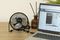 PELL0473 - 4" Mini USB Desk Fan, Black