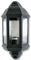 HL60B - 60W Half Lantern Wall Light, Black