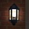HL60B - 60W Half Lantern Wall Light, Black