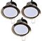 22553 - Pack of 3 4.5W LED Chrome Downlights