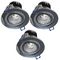 36773 - Pack of 3 5W Tilting LED Chrome Downlights