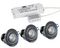 36773 - Pack of 3 5W Tilting LED Chrome Downlights
