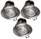 50263 - Pack of 3 5W Tilting LED Brushed Chrome Downlights