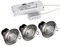 50263 - Pack of 3 5W Tilting LED Brushed Chrome Downlights