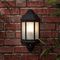 20665 - Wiltshire Outdoor Dusk to Dawn Wall Half Lantern, Black IP44