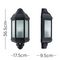 20665 - Wiltshire Outdoor Dusk to Dawn Wall Half Lantern, Black IP44