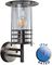 20701 - Dorset Stainless Steel and Glass Outdoor Wall Lantern, IP44