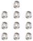 18837 - 15mm LED Decking Lights, Warm White 10 Pack