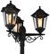 CZ-25149-BLK - Bianca Triple 6 Panel Post Lantern, Black