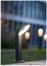 6164S-730-3K GR - 14W Halo Bollard Light