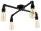 21555 - Luiggi 4-Way Ceiling Light, E27, Black