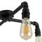 21555 - Luiggi 4-Way Ceiling Light, E27, Black