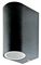7509 VT-7652 - Up & Down Wall Light, Black, GU10, IP44