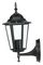 VT-749 7066 - Lantern Wall Light, Black, E27, IP44