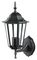 VT-749 7066 - Lantern Wall Light, Black, E27, IP44