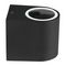 VT-7651 7508 - Round Down Wall Light, Black, GU10, IP44