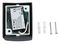 VT-7651 7508 - Round Down Wall Light, Black, GU10, IP44