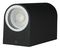 VT-7652 7509 - Round Up/Down Wall Light, Black, GU10, IP44