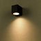 VT-7651 7510 - Square Down Wall Light, Black, GU10, IP44