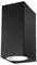 VT-7652 7511 - Square Up/Down Wall Light, Black, GU10, IP44