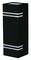VT-7662 7512 - Up/Down Wall Light, Black, GU10, IP44