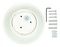 VT-743 7527 - 9W Round LED Wall Light, 990lm, 4000K, IP65