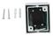 VT-7651 7539 - Square Down Wall Light, White, GU10, IP44