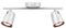VT-812 8256 - 12W 2-Way LED Wall Light, White, 960lm, 4000K
