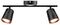VT-812 8257 - 12W 2-Way LED Wall Light, Black, 960lm, 4000K