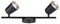 VT-812 8257 - 12W 2-Way LED Wall Light, Black, 960lm, 4000K
