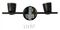VT-812 8257 - 12W 2-Way LED Wall Light, Black, 960lm, 4000K