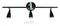 VT-813 8271 - 13.5W LED Wall Light, Black, 1080lm, 3000K