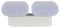VT-814 8292 - 12W 2-Way LED Wall Light, White, 1320lm, 3000K, IP65
