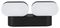VT-814 8293 - 12W 2-Way LED Wall Light, Black, 1320lm, 3000K, IP65