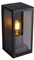 VT-837 8517 - Rectangular Wall Light, Black, E27, IP44