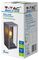 VT-837 8517 - Rectangular Wall Light, Black, E27, IP44