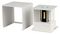 VT-759-12 8527 - 12W Cube LED Wall Light, White, 1100lm, 3000K, IP65
