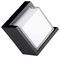 VT-827 218539 - 12W Square LED Wall Light, Black, 650lm, 3000K, IP65