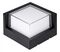 VT-827 218539 - 12W Square LED Wall Light, Black, 650lm, 3000K, IP65