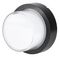 VT-828 8541 - 12W Round LED Wall Light, Black, 900lm, 3000K, IP65