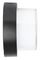 VT-828 8541 - 12W Round LED Wall Light, Black, 900lm, 3000K, IP65